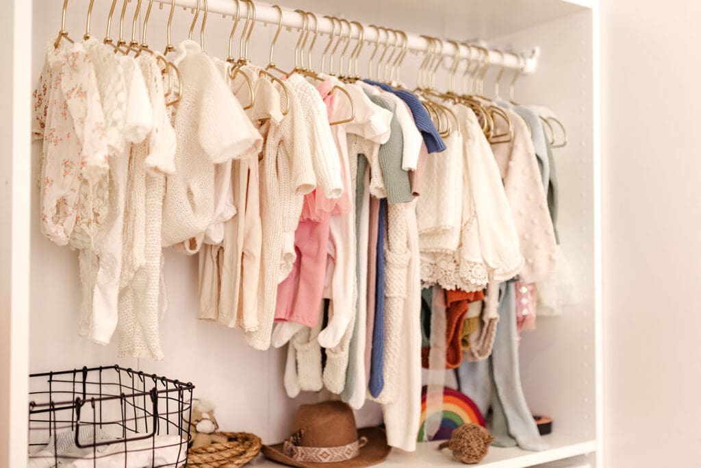 baby milestone and cake smash client closet available for clients to use