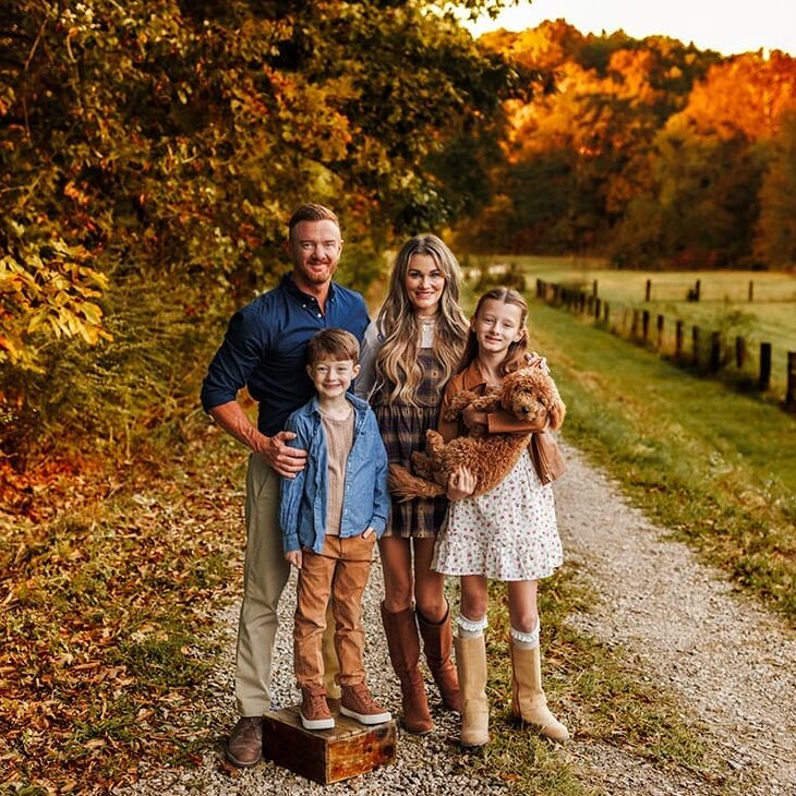 fall family photography session in clarksville tn